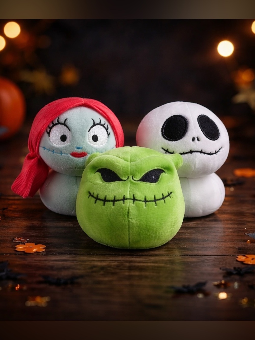 Disney Parks ~ The Night Before Christmas ~ Headband Plush ~ Jack, Sally, Oogie